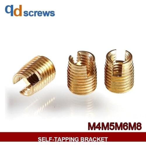 302 M2M2.5M3M4M5M6M8 ensat self tapping inserts slotted seif-tapping screw sleeve
