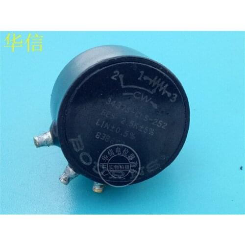 Used BOURNS wire wound seal Single potentiometer 3437S-CLS-252 2.5K switch