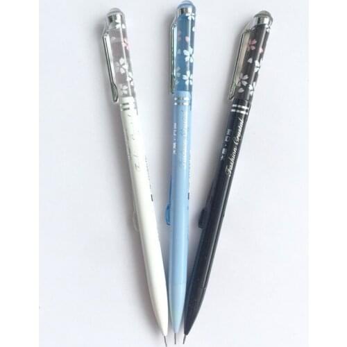 5Pcs Color Random 0.5mm Side Press Plastic Mechanical Pencil Stationery Automatic Pencil Office Writing Supply Student Gift