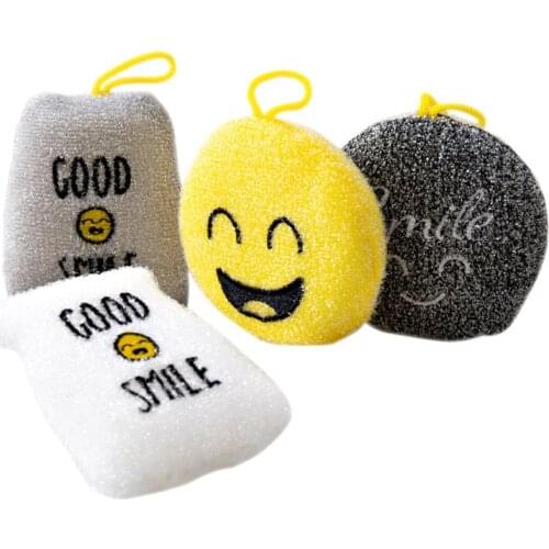 4pc Face Cleaning Sponge Clean Cloth Household Kitchen Strong Decontamination Artifact Microfiber Cleaning Cloth Dish Towel