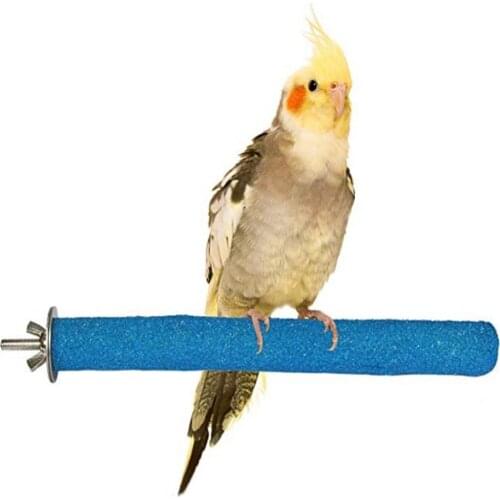 Legendog 20CM Bird Perch Rough-surfaced Anti-bite Wood Bird Cage Perch Bird Stand Parrot Perch Funny Training Toys Pet Products