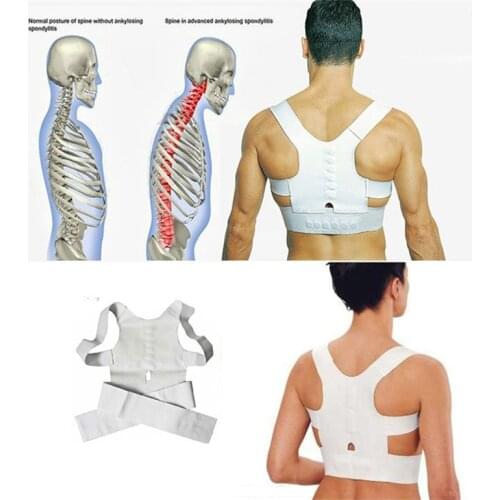 Magnetic Posture Corrector Braces Support Health Band Adjustable Shoulder Pain Back Belt Spine Brace
