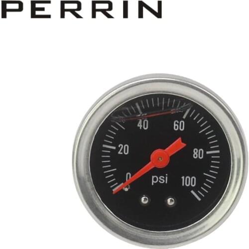 Fuel Pressure Regulator gauge 0-100 PSI / bar Liquid Fill chrome fuel/oil Gauge