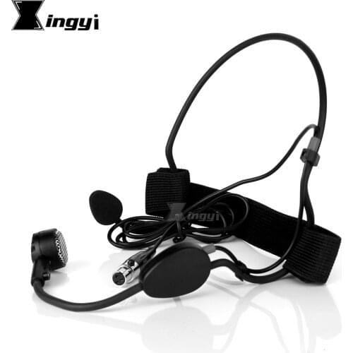 Mini XLR 3 Pins TA3F Dynamic Headworn Microphone Headset Mic For SAMSON AR300 CB288 CR288 WH20TQG Wireless Beltpack Transmitter