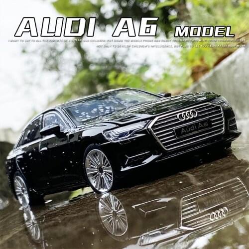 1:32 AUDI A6 Simulation Car Model Diecast Toy Car 6Doors-Opened Sounds&Lights Hobbies For Collection Children‘s Birthday Gifts