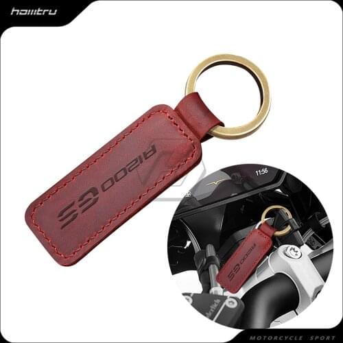 Motorcycle Cowhide Keychain Key Ring Case for BMW GS 1200 R1200GS Adventure Rally