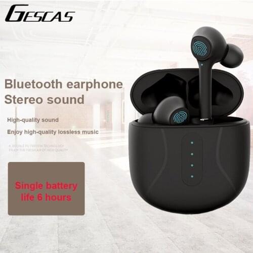 GESCAS Siberia In-ear Headset Tws Three Generations Bluetooth Wireless Headphone Sports Bluetooth 5.0 For Air Urbeats