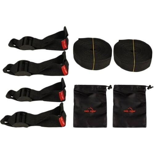 NEW-COOLCAMP Trekking Pole Tent Fixing Straps A-Type Tent Cover Canopy Pole Fixed Adjustment Buckle for Hiking Camping