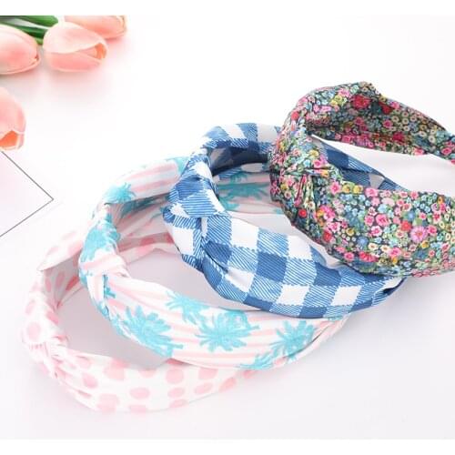 New fashion printing headband Sen-line personality fabric non-slip pressure headband headgear hair accessories womenSY181