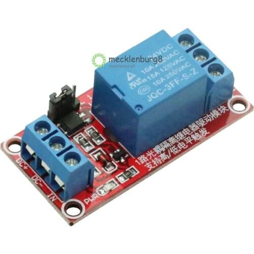 One 1 channel 24 V relay module Board shield with anode Isolation high / low level trigger Power module for arduino