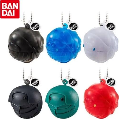 Bandai Genuine Gacha DANGO MUSHI Porcellio Scaber Latreille Winter Transparent Color Anime Action Figure Simulation Animal Toys
