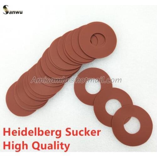 25 Uints/Lot Good Quality Printing Rubber Sucker Red Flat Shaped Printing Rubber Sucker For Heidelberg Machine Spare Parts