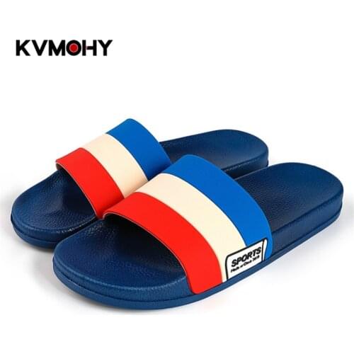 Slipper Male Fashion Men Slippers Summer Mens Shoes Casual Beach Sandals Wedge Black Blue Women Couple Flat Flip Flops