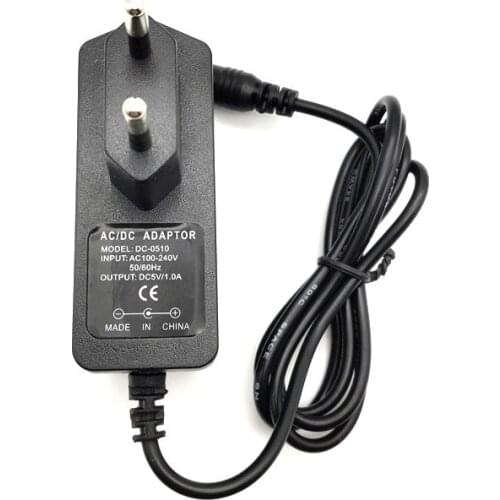 Wall Charger Universal AC 100-240V to DC 5V 1A EU US Plug Power Adapter Supply