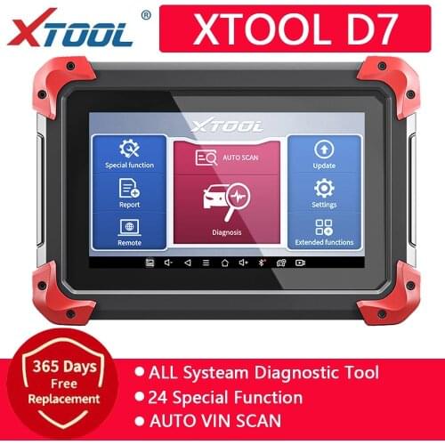 XTOOL D7 Full System Car OBD2 Diagnostic Tool Key Coding Code Reader Key Programmer Auto Vin Scan EURO Car Free Update