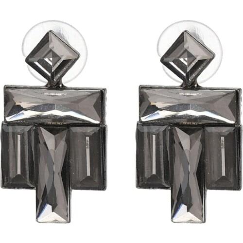 YaYi Jewelry Fashion Bohemia White Glass Crystal Rhinestone Dangle Women Hook Eardrop Wear Ear Band Long Tassel Earrings Gift