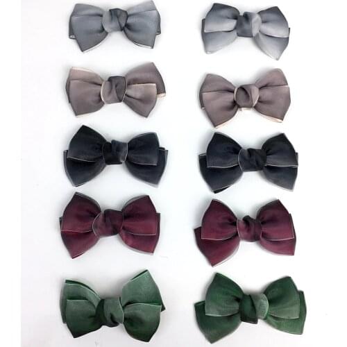 1 Pair Bow Shoe Charms Bowknots Shoe Accessories Women Wedding High Heels Shoes Decorations Dress Bow Manual Shoe Charm