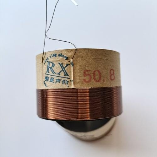 1 pcs ID: 50.8mm 2" 4 ohm 2F horn voice coil woofer bass speaker black aluminous