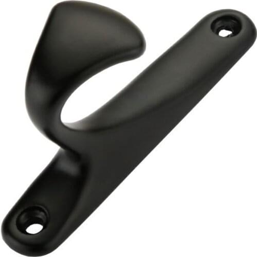 1PC Matte Black Clothes Hanging hooks Wall Mounted Hat Coat Towel hooks Hanger with Screws HOME Decoration Hardware