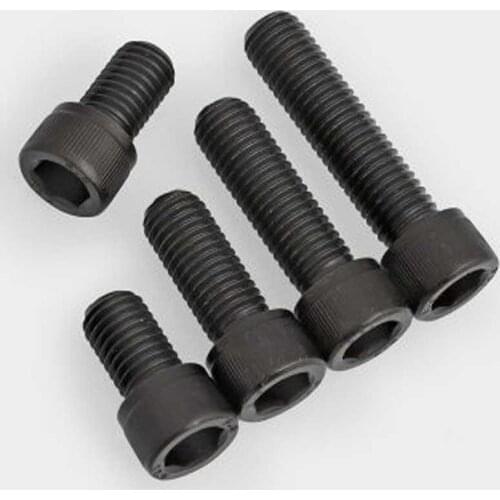 1PCS Hex socket Screw Cylindrical head Knurled Bolt Allen 12.9 Grade Cup head Screws 65-150mm Length