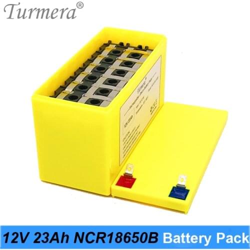 12V 23Ah Lithium Rechargeable Battery Pack Use NCR18650B 3400mAh cell for Uninterrupted Power Supply 10.8V 12.6V Turmera Battery