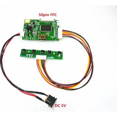 6.5 inches to 8 inches 50 pin HDMI LCD Controller kit for AT065TN14 AT070TN90 / AT070TN93 AT070TN94 / AT070TN92