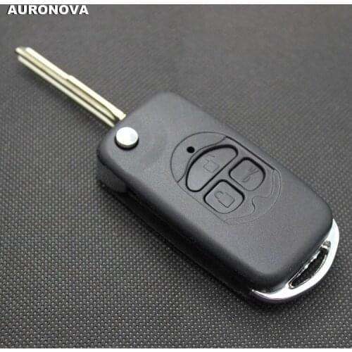 AURONOVA New Upgrade Folding Key Shell for Buick Excelle 3 Buttons Remote Car Key Case DIY