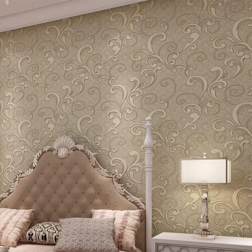 Beibehang Modern simple three - dimensional 3d large European - style non - woven wallpapers living room TV wallpapers