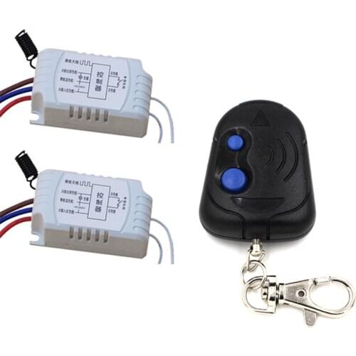 Free Shipping AC220V 1CH RF Wireless Remote Control Switch Simple Operation with Manual Button 2* Receiver+1*Transmitter