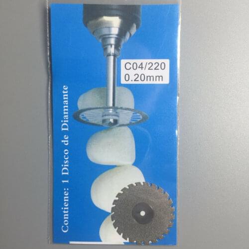 C04 Dental Diamond Disc Wheel Double Sided For Porcleain Teeth Cutting Polishing 0.22 C04