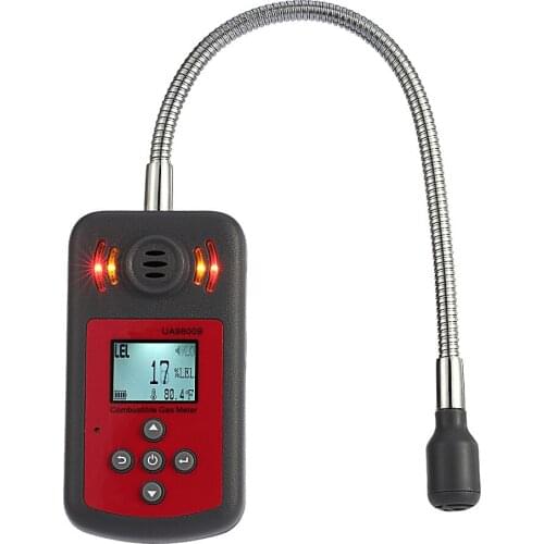 Hot Sale Digital High Accuracy Combustible Gas Detector Automotive Gas Leak UA9800B Mini LCD Sound Light Alarm Gas Tester