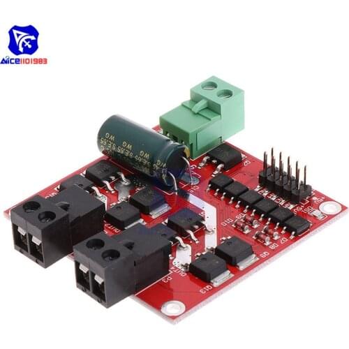 Diymore DC 6.5 -27V 7A 160W Dual Channel Motor Drive Module Double H Bridge Overvoltage Protection Board
