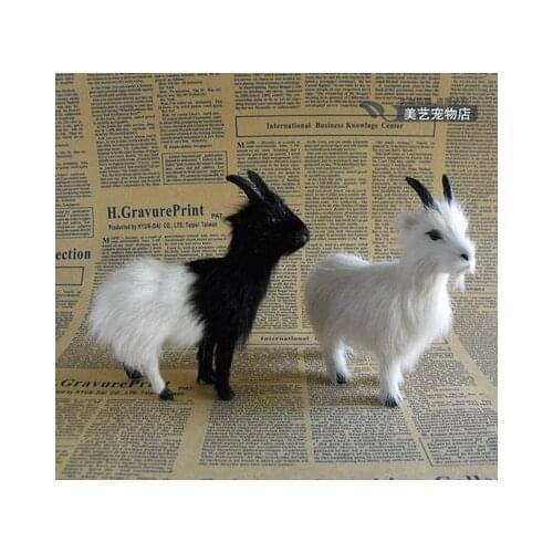 Simulation sheep toy about 13x11cm goat model polyethylene& fur handicraft,prop home Decoration xmas gift b3589