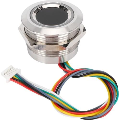 R503 Circular Capacitive Fingerprint Identification Module with 2 Color Ring Indicator Light Capacitive Fingerprint Module