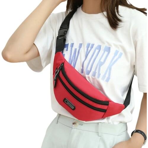 Fashion Large Capacity Waist Bag Custom Logo Korean Leisure Outdoor Sports One Shoulder Messenger Bag Mens And Womens Chest Ba