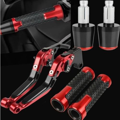Motorcycle Accessories CNC Adjustable Brake Clutch Levers Handlebar Handle bar grip end plug For HONDA SH125I SH 125i SH125 2012
