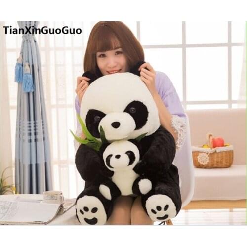 Stuffed animal cute Panda large 50cm plush toy bamboo panda mother and child Doll birthday gift b2639