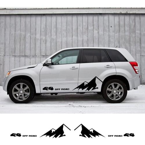Car Door Body Decals Stickers For Suzuki Grand Vitara AT MT 4X4 OFF ROAD Climber Graphics Car Both Side Auto Accessories Tools