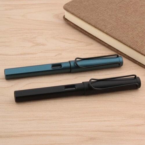 2021 Frosted Black 870 Green Dark Grey Fountain Pen EF/F Nib Big Clip Plastic Ink Pens Stationery School Office Supplies