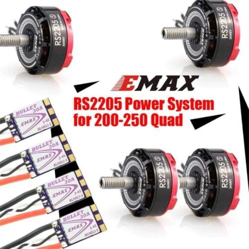 Gift Clearance Sale EMAX RS2205S RaceSpec Motor(With Bullet 30A Combo) For Racing Drone RC Plane