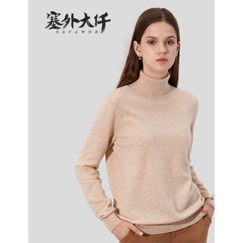 Pullover New Solid Color Autumn Winter Brand 2020 Autumn Tops New 100% Cashmere Sweater Women