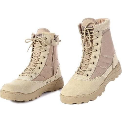 PLUS SIZE:36-46 New Us Military Leather Combat Boots for Men Combat Bot Infantry Tactical Boots Askeri Bot Army Bots Army Shoes