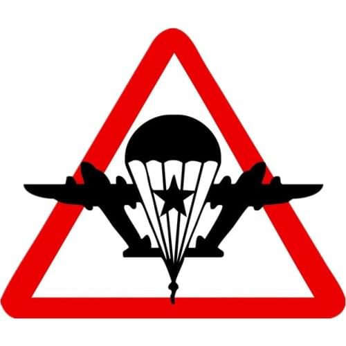 S40765# Various Sizes Self-adhesive Decal on Airborne Cars Car Sticker Waterproof Auto Decors on Bumper Rear Window