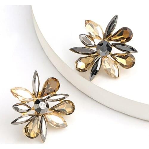 ZHINI Opal Stone Stud Earrings for Women Simple Irregular Earring Statement Fashion Wedding Jewelry 2020 brincos