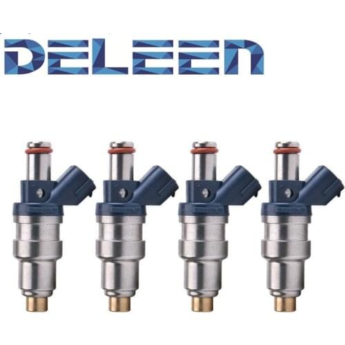 Deleen 4x High impedance Fuel Injector 23250-75040 / FJ376 For Toyota Car Accessories