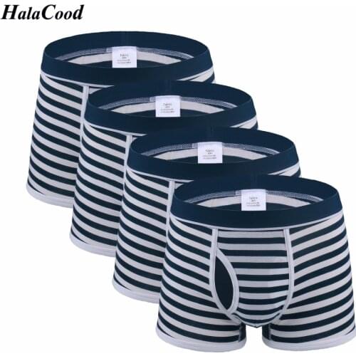 4Pcs/lot Large Size Underwear Sexy Boxers Mens Boxers Shorts Hommes Comfortable Hombre Man Underpants Male Cotton Panties Fat