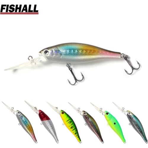 POINTER 60XD Deep Diver Minnow Shad 60mm 7g Floating Depth 2.0m Fishing Lure Wobbler for Bass Pike