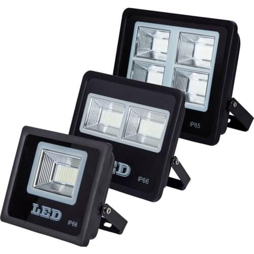 With High Power outdoor Flood light Spotlight black housing LED SMD led floodlight new arrived 50W 100W 150W White Warm White