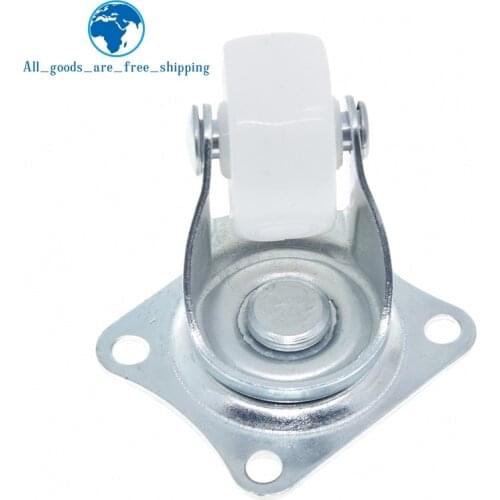Universal Swivel Casters 1" Wheels White Roller Wheel For Furniture Trolley Chair Swivel Caster Wheel