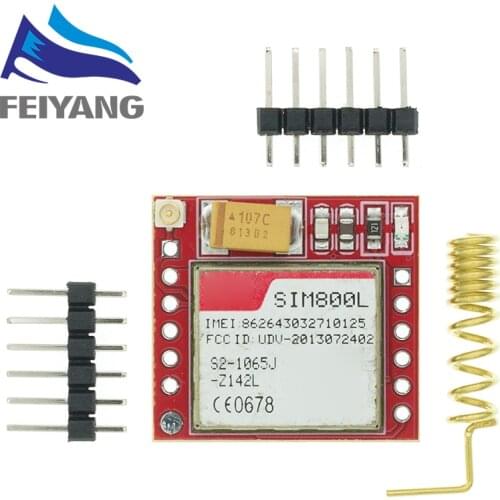 10pcs Smallest SIM800L GPRS GSM Module MicroSIM Card Core BOard Quad-band TTL Serial Port